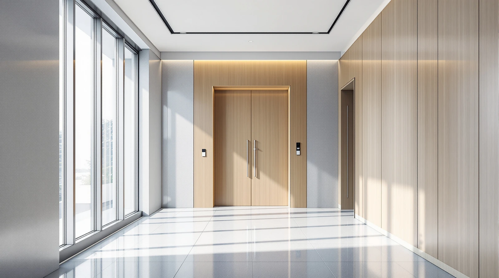 電気錠 配線 方法 - Bright Japanese commercial building entrance corri