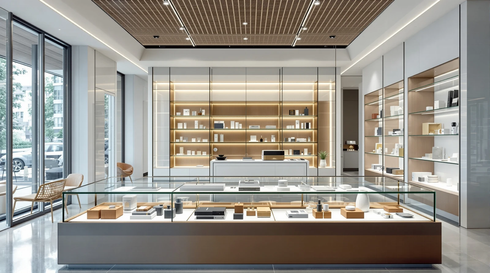 入退室管理 防水 屋外 - Lavish 屋外対応電気錠・カードリーダー（エントランス設置イメージ）